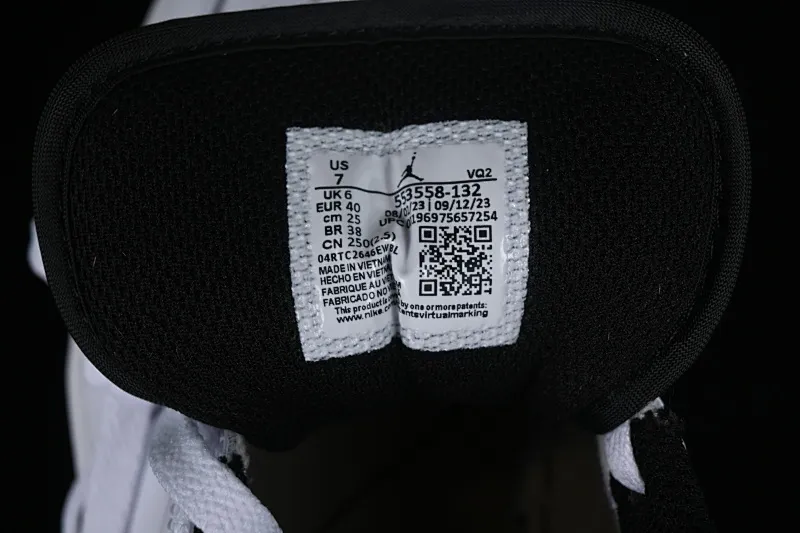 All categories Air Jordan Jordan series basketball shoes Air Jordan 1 Low G version pure original Air Jordan 1 Low "White and Black" AJ1 Joe 1 white and black color matching low-top cultural casual sneakers 553558-132